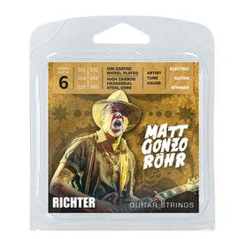 Richter Straps - Electric Guitar Strings 11-14-18-30-42-49