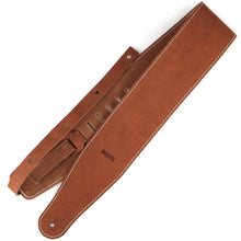 Load image into Gallery viewer, Richter Straps - Raw III Contour Waxy Suede Brown Guitar Strap