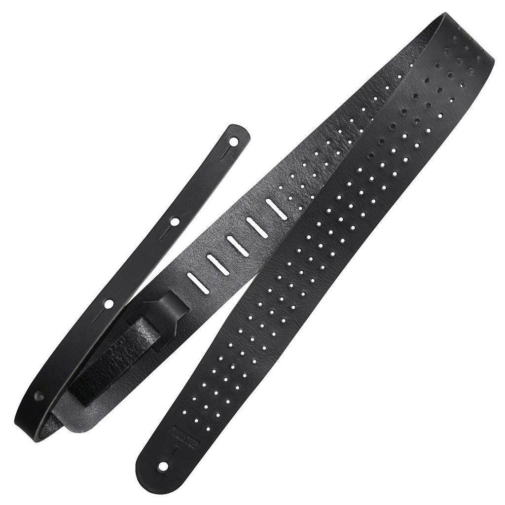 Richter Straps - Raw II Punch Black (Perforation I) Guitar Strap
