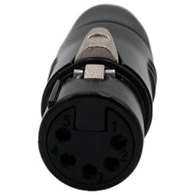 Load image into Gallery viewer, ENOVA XLR cable connector female 5-pin black housing and grey boot solder cups2 Australia