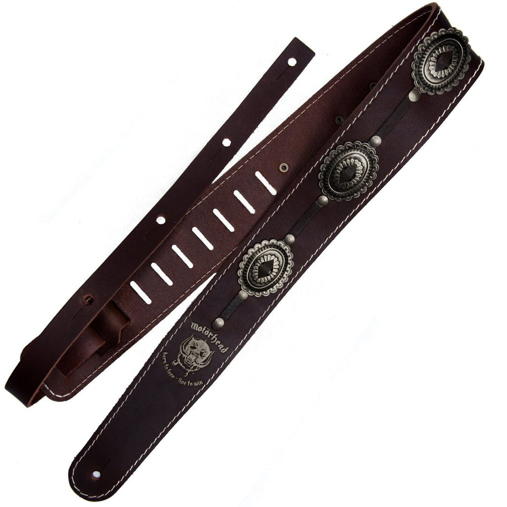 Richter Straps - Motörhead Strap Brown / Old Silver Guitar Strap