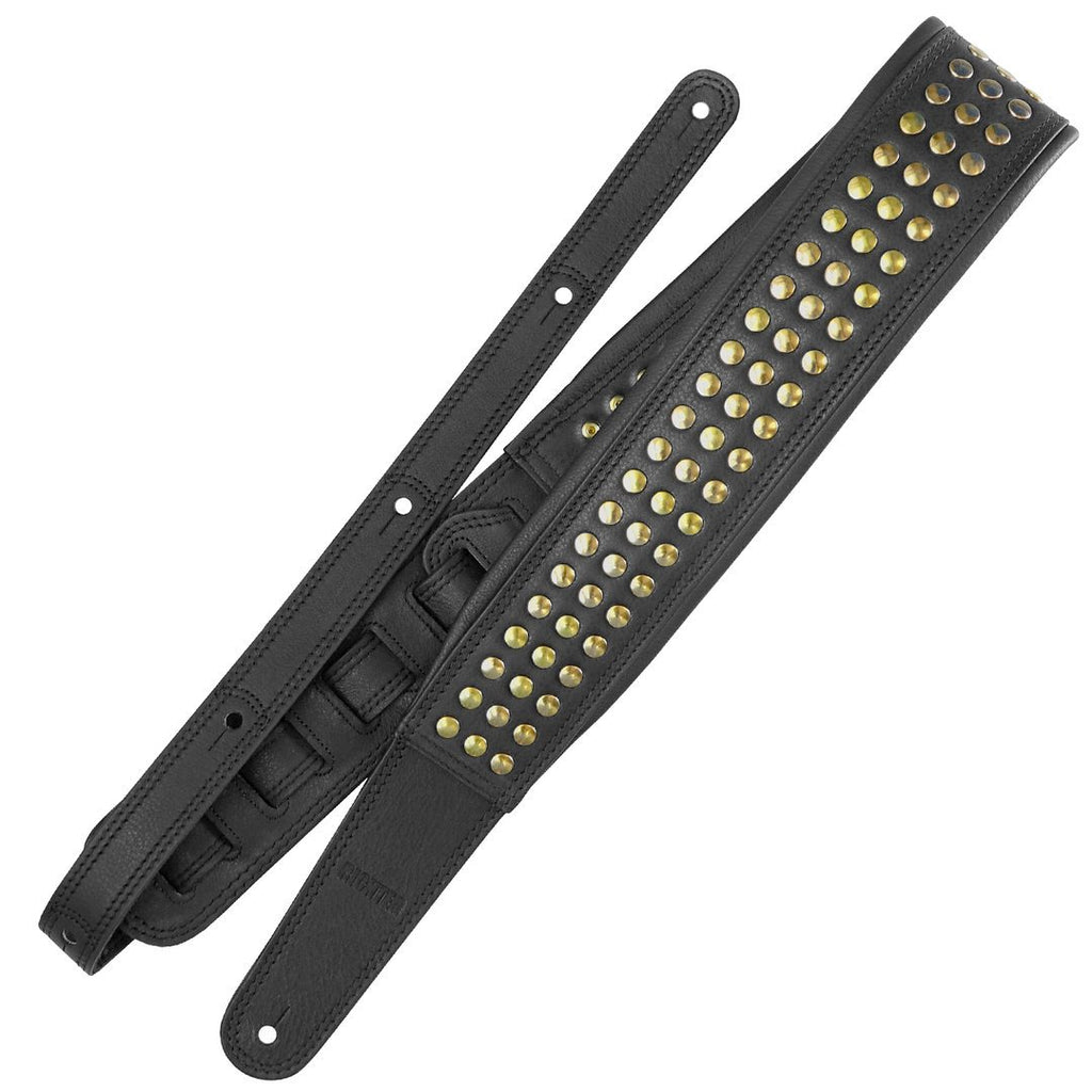 Richter Straps - Springbreak I Bling Bling Black / Gold Guitar Strap
