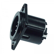 Load image into Gallery viewer, ENOVA XLR chassis connector male 5-pin black metal housing solder cups