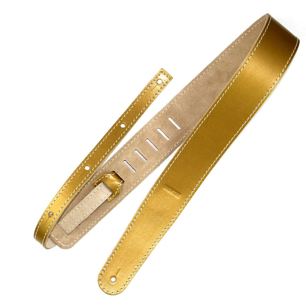 Richter Straps - Raw II Metallic Gold Guitar Strap