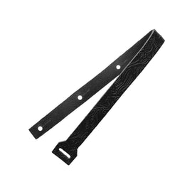 Richter Straps - Leather Tailpiece Floral Black