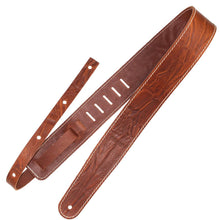 Load image into Gallery viewer, Richter Straps - Raw II Contour Wrinkle Tan Guitar Strap