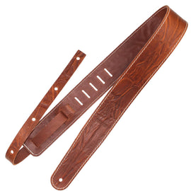 Richter Straps - Raw II Contour Wrinkle Tan Guitar Strap