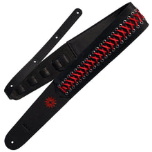 Load image into Gallery viewer, Richter Straps - Paul Landers Black / Red Guitar Strap