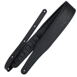 Richter Straps - Springbreak I Leatherette Black Guitar Strap Vegan