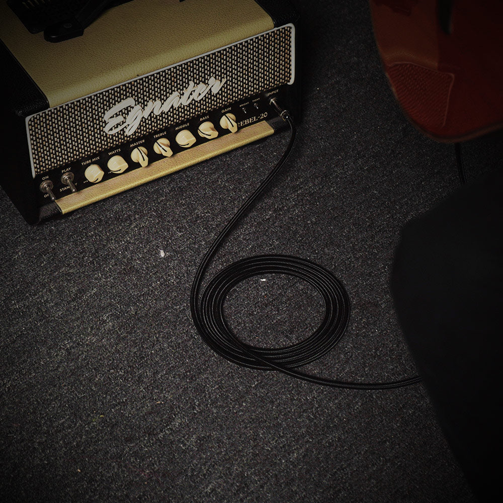Sonicake - Guitar Cable 3m Nylon ST-RA/Black Australia