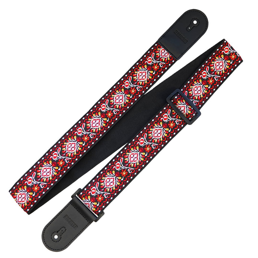Richter Straps - Retro Darkred Guitar Strap Vegan