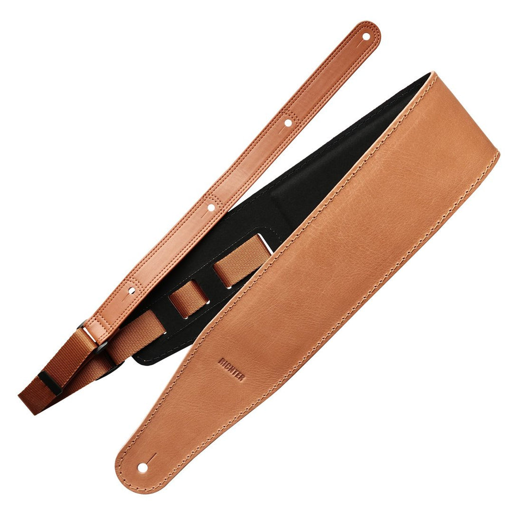 Richter Straps - Beavertail Buffalo Tan Guitar Strap