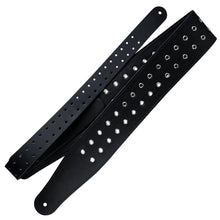 Load image into Gallery viewer, Richter Straps - Cesar Soto Signature Black / Silver Guitar Strap