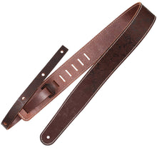Load image into Gallery viewer, Richter Straps - Raw II Contour Western Rose Brown Guitar Strap