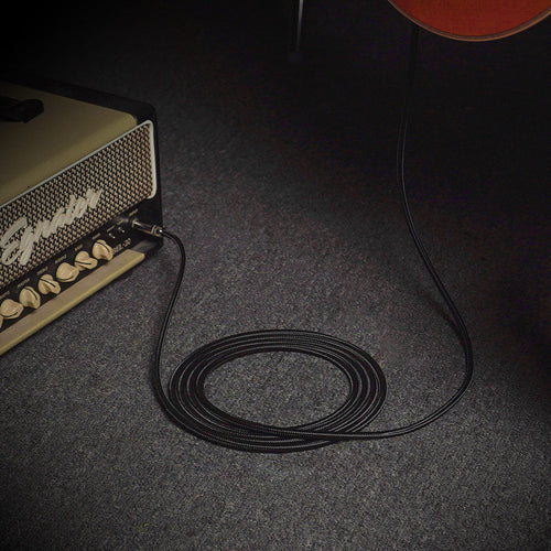 Sonicake - Guitar Cable 6m Nylon ST-ST/Black Australia