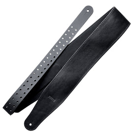 Richter Straps - Raw V Nappa Grip Black Guitar Strap