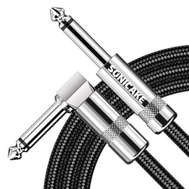 Sonicake - Guitar Cable 3m Nylon ST-RA/Black Australia