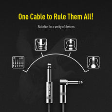 Sonicake - Guitar Cable 3m Nylon ST-RA/Black Buy in Australia