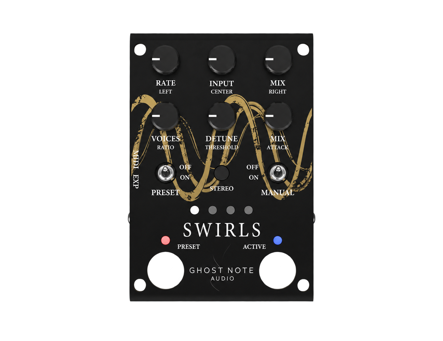 Ghost Note Audio - Daedalus Faceplates - Swirls