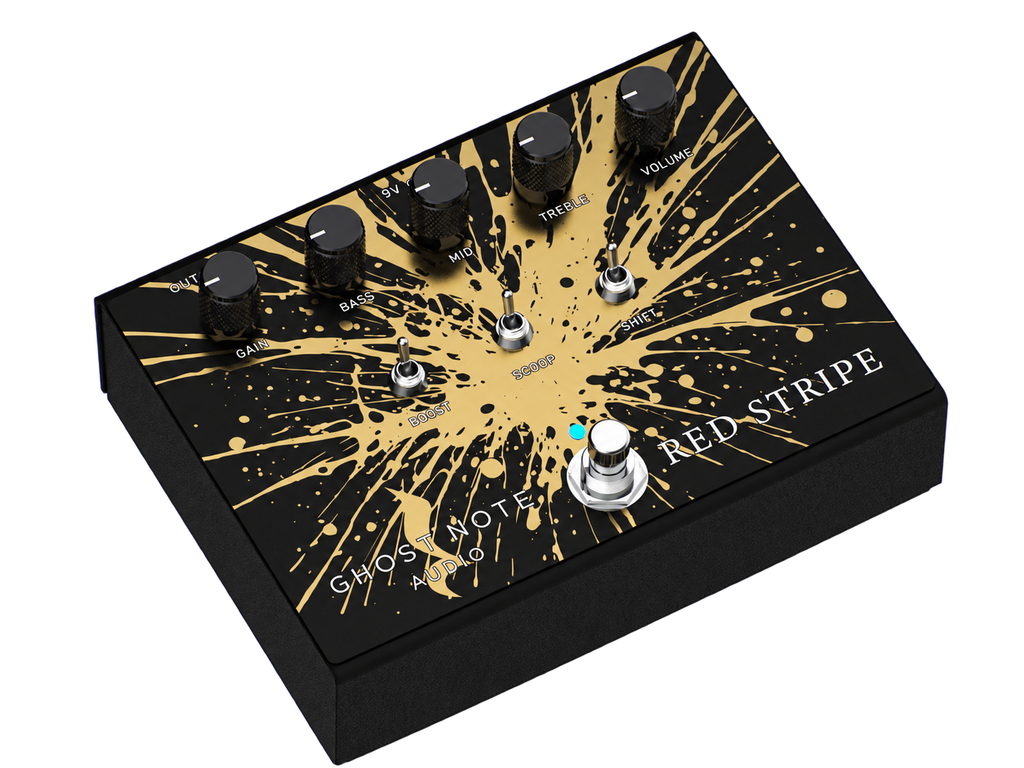 Gost Note Audio - Red Stripe - Preamp Pedal (Gold)