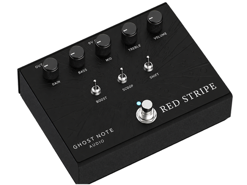 Gost Note Audio - Red Stripe - Preamp Pedal (Black)