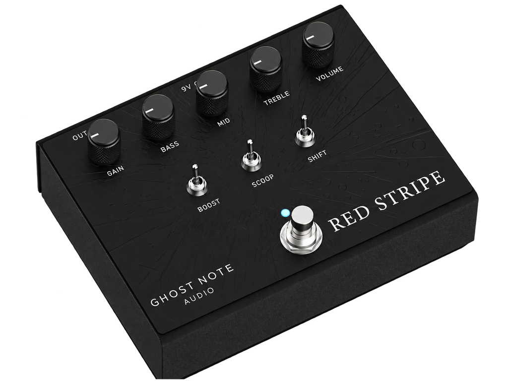 Gost Note Audio - Red Stripe - Preamp Pedal (Black)