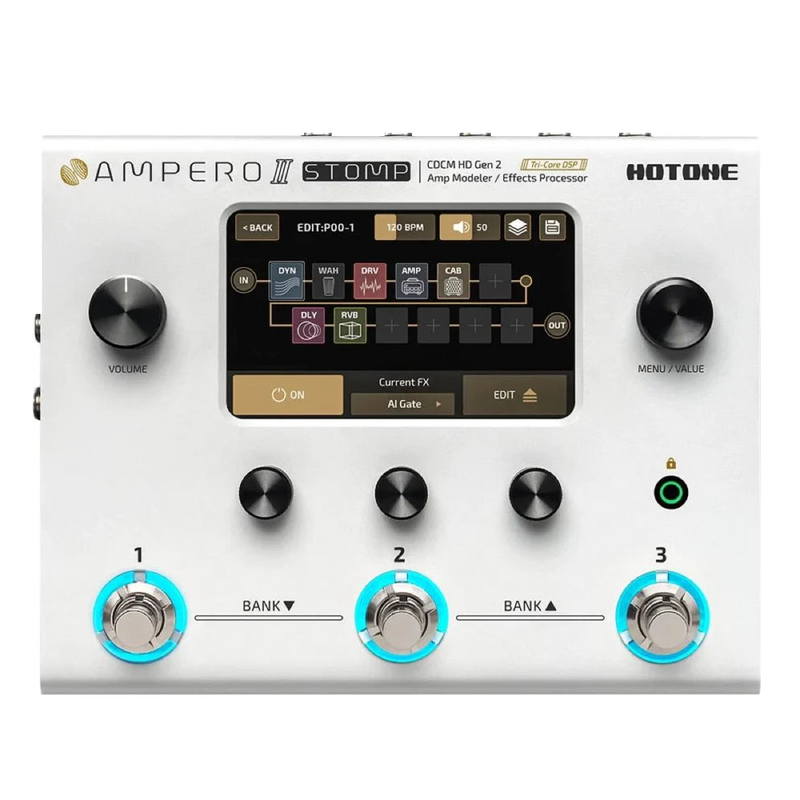 Hotone Ampero II Stomp Multi FX Pedal