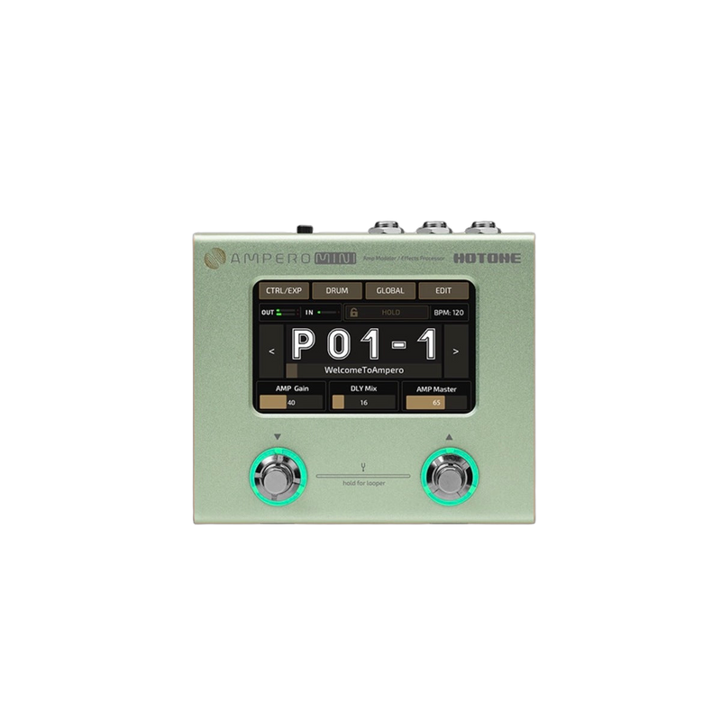 Hotone Ampero Mini Guitar FX Pedal (Matcha Green)