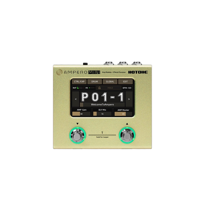 Hotone Ampero Mini Guitar FX Pedal (Marigold)