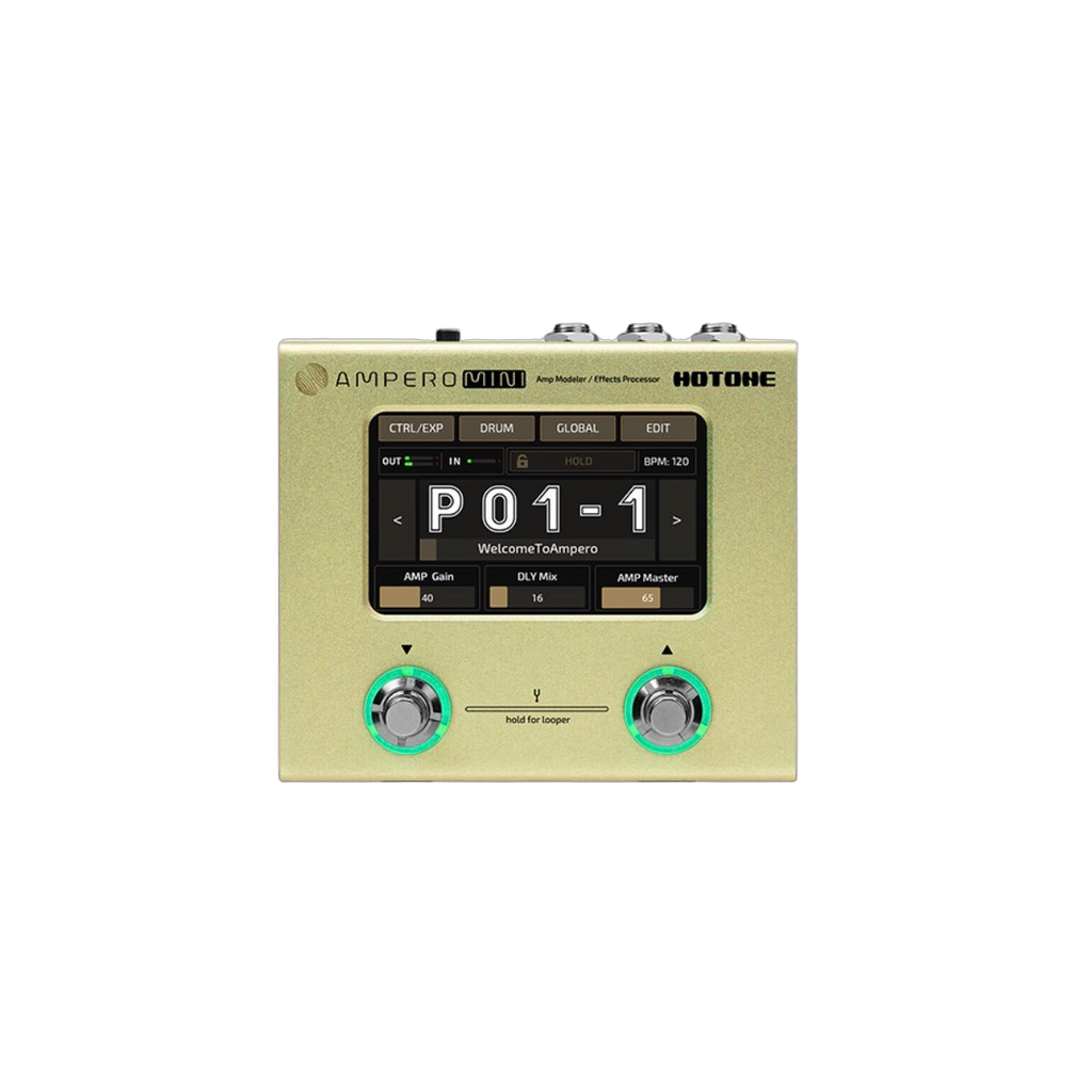 Hotone Ampero Mini Guitar FX Pedal (Marigold)