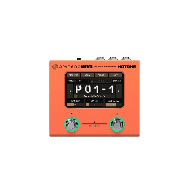Hotone Ampero Mini Guitar FX Pedal (Orange)