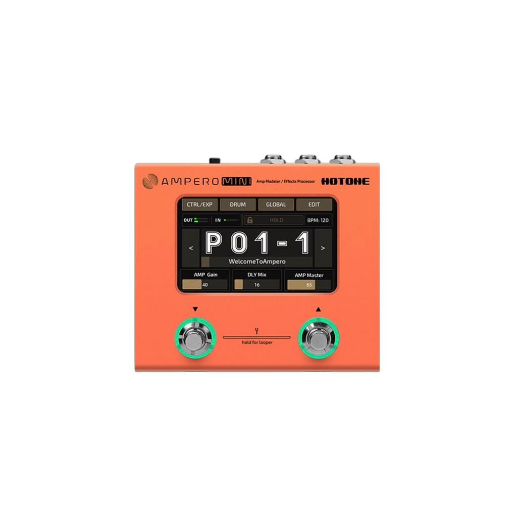 Hotone Ampero Mini Guitar FX Pedal (Orange)