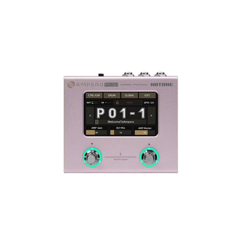 Hotone Ampero Mini Guitar FX Pedal (Purple Taro)