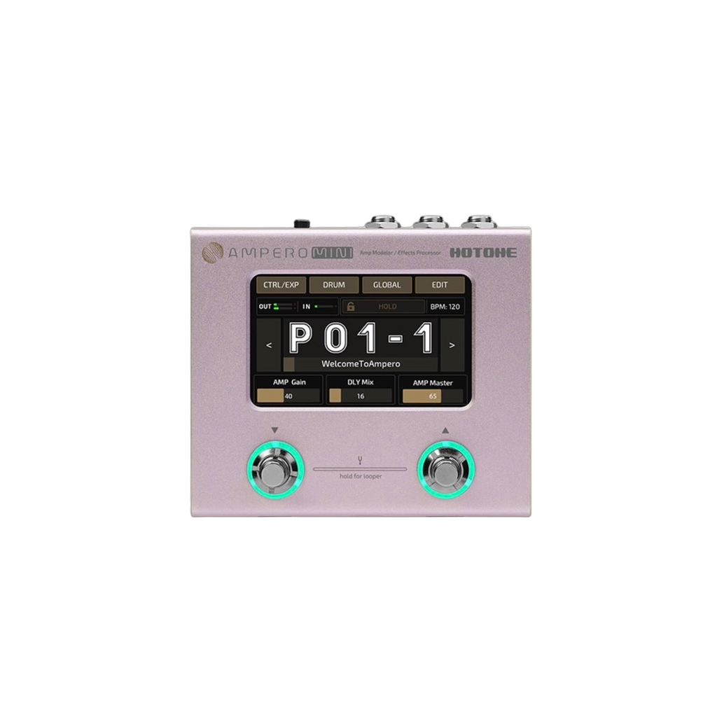 Hotone Ampero Mini Guitar FX Pedal (Purple Taro)