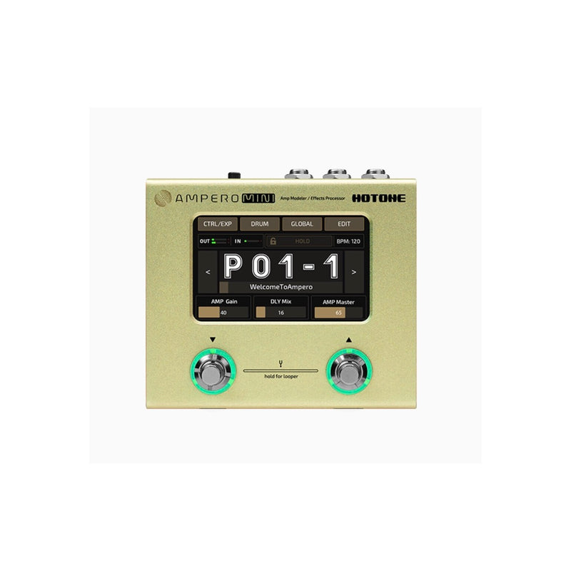 Hotone Ampero Mini Guitar FX Pedal (Marigold)