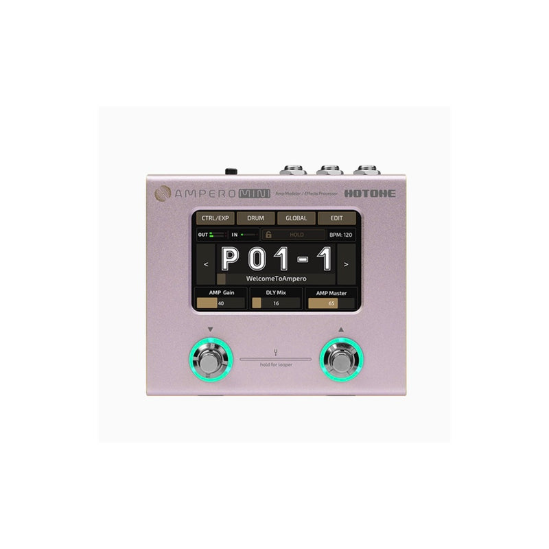 Hotone Ampero Mini Guitar FX Pedal (Purple Taro)