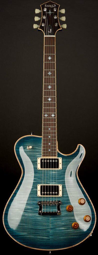 Knaggs USA Keni BlueBurst T1 Top and Neck With Navajo Sun Inlay
