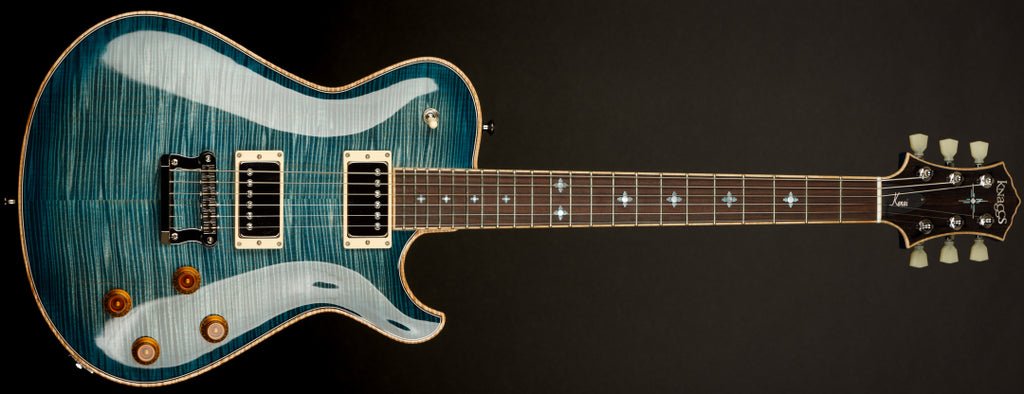 Knaggs USA Keni BlueBurst T1 Top and Neck With Navajo Sun Inlay