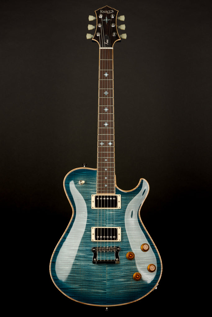 Knaggs USA Keni BlueBurst T1 Top and Neck With Navajo Sun Inlay