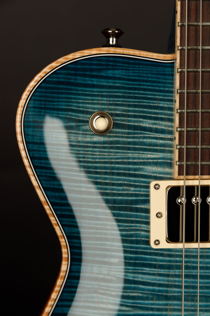 Knaggs USA Keni BlueBurst T1 Top and Neck With Navajo Sun Inlay
