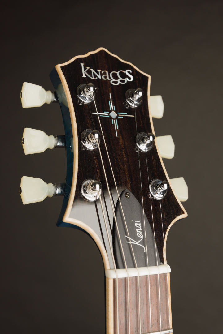 Knaggs USA Keni BlueBurst T1 Top and Neck With Navajo Sun Inlay