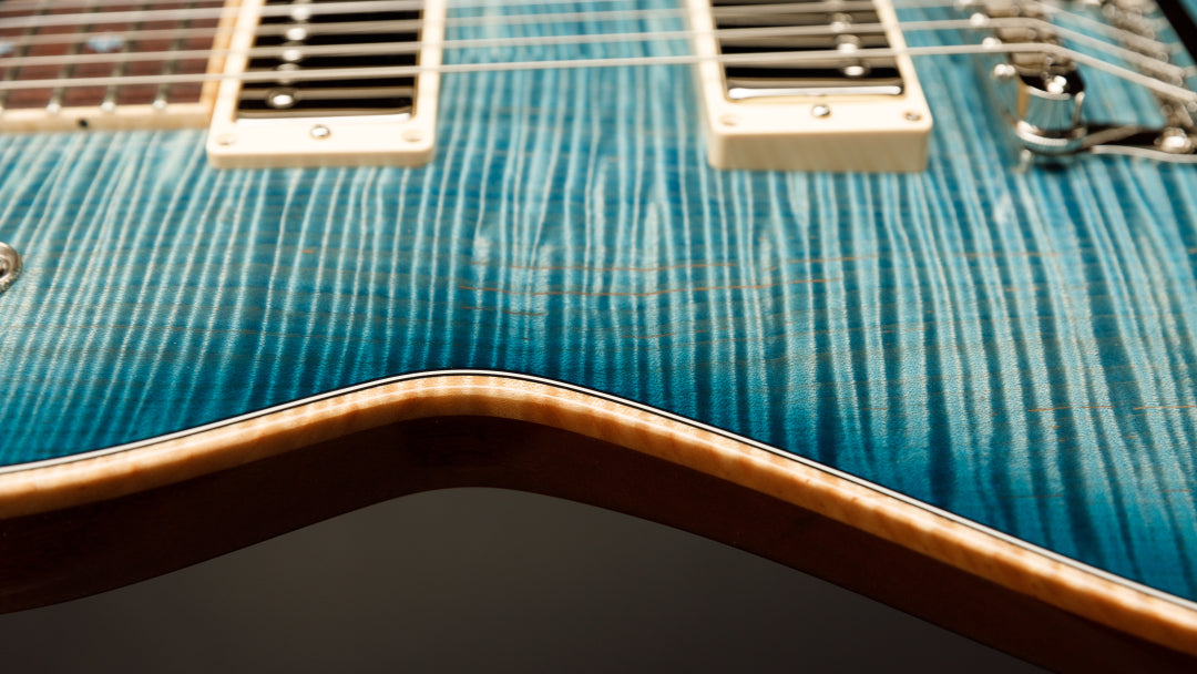 Knaggs USA Keni BlueBurst T1 Top and Neck With Navajo Sun Inlay