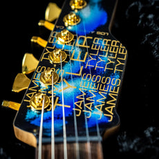 James Tyler USA Studio Elite HD Electric Guitar - Black and Blue Shmear