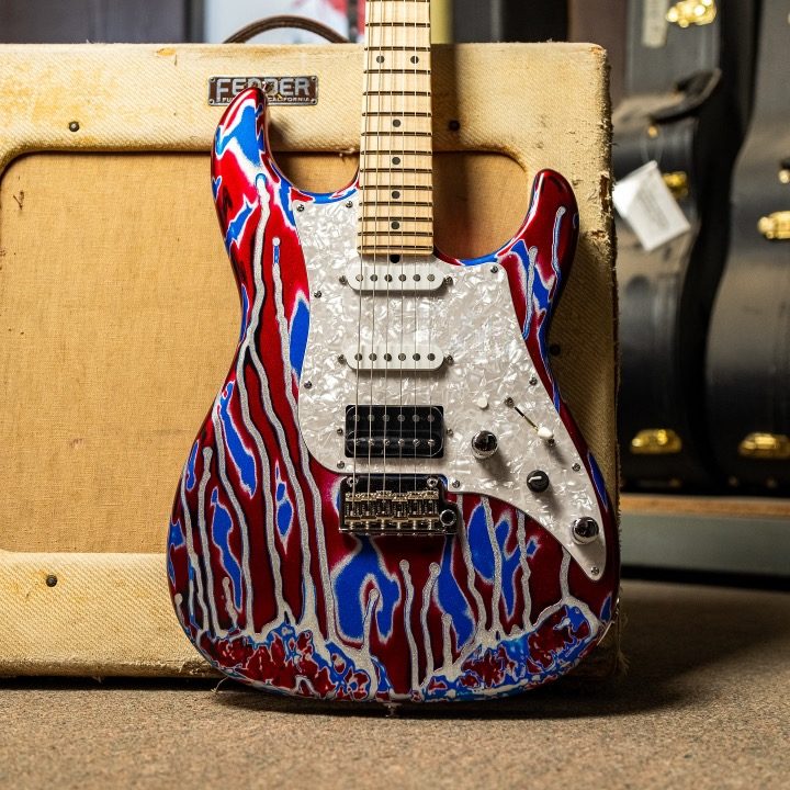 James Tyler USA LA Studio Classic – Vintage Psychedelic Vomit (Studio Elite Headstock)