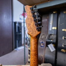James Tyler USA Studio Elite HD-P with a quilted maple top and a roasted maple neck in Blue Burst finish