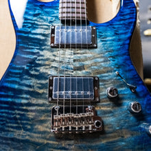 Load image into Gallery viewer, James Tyler USA Studio Elite HD-P with a quilted maple top and a roasted maple neck in Blue Burst finish
