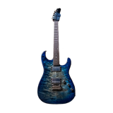James Tyler USA Studio Elite HD-P with a quilted maple top and a roasted maple neck in Blue Burst finish