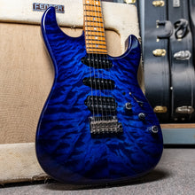 Load image into Gallery viewer, James Tyler USA Studio Elite HD in Blue-Purple Burst with a quilted maple top and a roasted maple neck