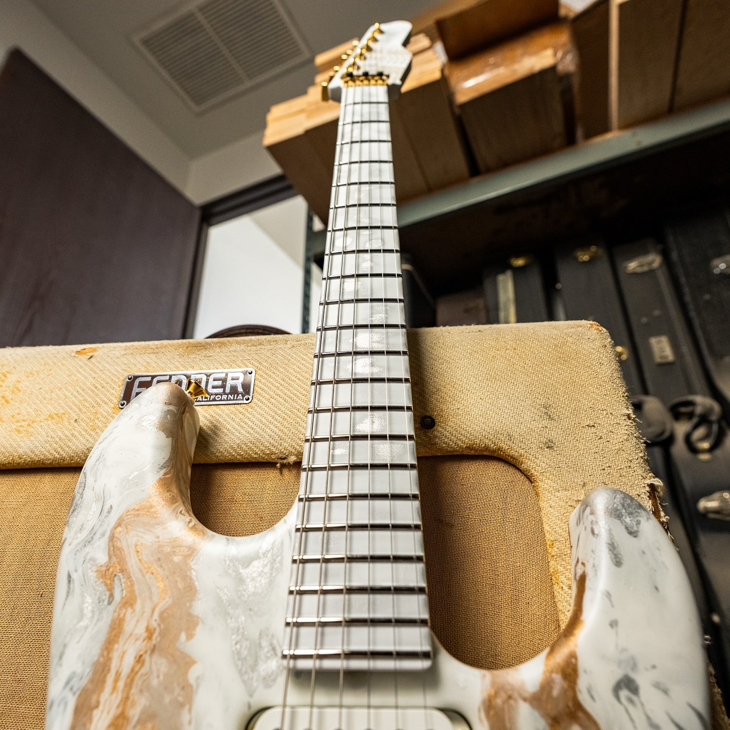 James Tyler USA Studio Elite in White Shmear with a matching neck