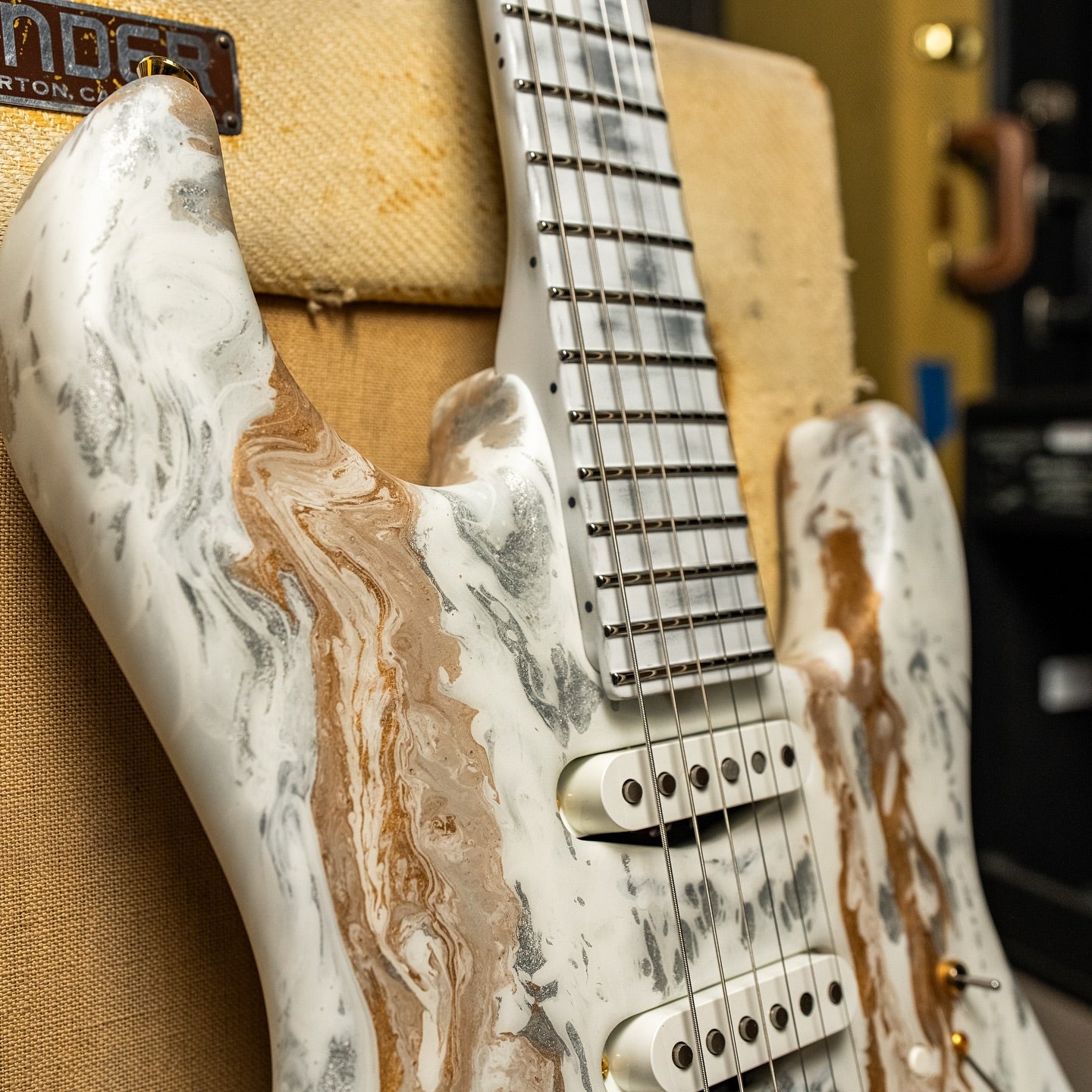 James Tyler USA Studio Elite in White Shmear with a matching neck